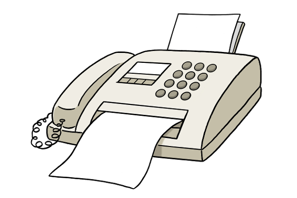 Fax-Gerät (Quelle: Lebenshilfe für Menschen mit geistiger Behinderung Bremen e.V., Illustrator Stefan Albers, Atelier Fleetinsel, 2013) Fax-Gerät (Quelle: Lebenshilfe für Menschen mit geistiger Behinderung Bremen e.V., Illustrator Stefan Albers, Atelier Fleetinsel, 2013)