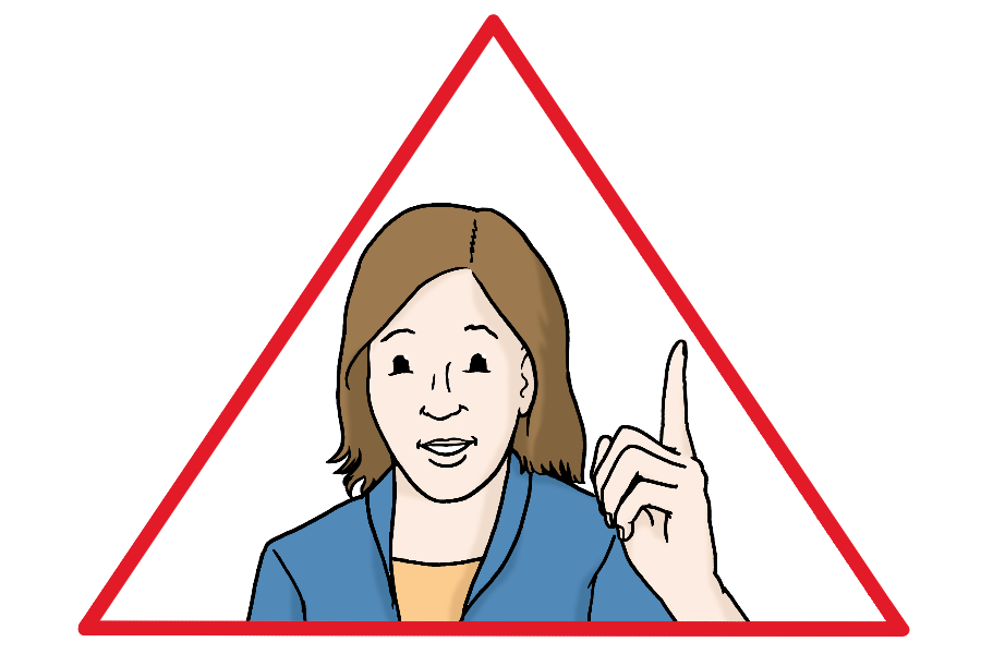 Achtung (Quelle: Lebenshilfe für Menschen mit geistiger Behinderung Bremen e.V., Illustrator Stefan Albers, Atelier Fleetinsel, 2013) Achtung (Quelle: Lebenshilfe für Menschen mit geistiger Behinderung Bremen e.V., Illustrator Stefan Albers, Atelier Fleetinsel, 2013)