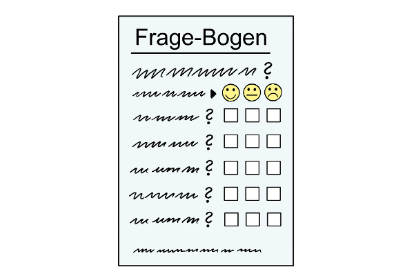 Frage-Bogen (Quelle: Lebenshilfe für Menschen mit geistiger Behinderung Bremen e.V., Illustrator Stefan Albers, Atelier Fleetinsel, 2013)