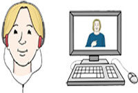 Tess-Telefon für Menschen mit Hör-Schädigung (Lebenshilfe für Menschen mit geistiger Behinderung Bremen e.V., Illustrator Stefan Albers, Atelier Fleetinsel, 2013) Tess-Telefon für Menschen mit Hör-Schädigung (Lebenshilfe für Menschen mit geistiger Behinderung Bremen e.V., Illustrator Stefan Albers, Atelier Fleetinsel, 2013)