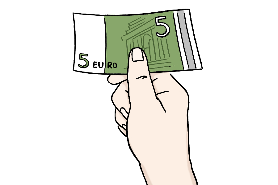 Geld,bezahlen (Quelle: Lebenshilfe für Menschen mit geistiger Behinderung Bremen e.V., Illustrator Stefan Albers, Atelier Fleetinsel, 2013)  Geld,bezahlen (Quelle: Lebenshilfe für Menschen mit geistiger Behinderung Bremen e.V., Illustrator Stefan Albers, Atelier Fleetinsel, 2013)