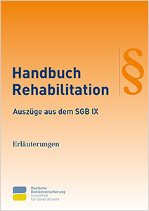 Titelbild "Handbuch Rehabilitation (Sozialgesetzbuch IX)", Quelle: Deutsche Rentenversicherung Bund