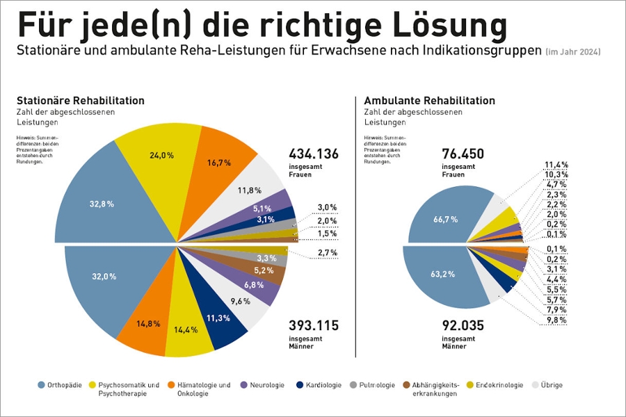 Einzelgrafik "Für jede(n) die richtige Lösung" aus dem Reha-Atlas 2025 Einzelgrafik "Für jede(n) die richtige Lösung" aus dem Reha-Atlas 2025