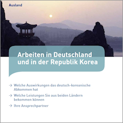 Titelbild der Broschüre "Arbeiten in Deutschland und in der Republik Korea"