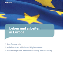 Titelbild der Broschüre "Leben und arbeiten in Europa"