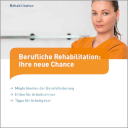 Titelbild der Broschüre "Berufliche Rehabilitation: Ihre neue Chance"