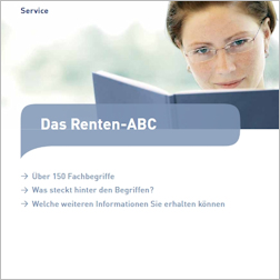 Titelbild der Broschüre  Das Renten -  ABC 