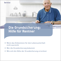 Titelbild der Broschüre "Die Grundsicherung: Hilfe für Rentner"