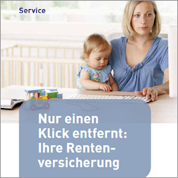 Titelbild der Broschüre Arbeitgeber:Nur einen Klick entfernt – Ihre Rentenversicherung