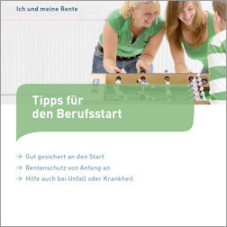 Titelbild der Broschüre "Tipps für den Berufsstart" Titelbild der Broschüre "Tipps für den Berufsstart"