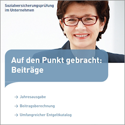 Titelbild der Broschüre "Auf den Punkt gebracht: Beiträge"