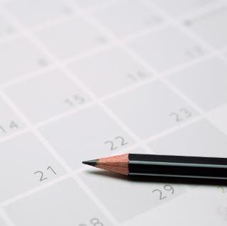 Ein Ausschnitt eines Monatskalenders Ein Ausschnitt eines Monatskalenders