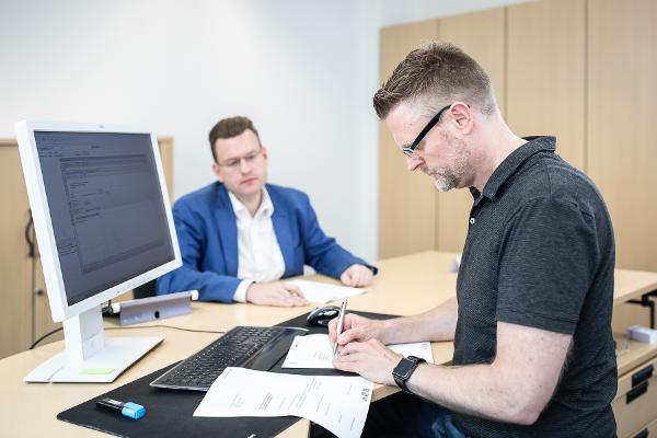 Ein persönlicher Berater im Termin Ein persönlicher Berater im Termin