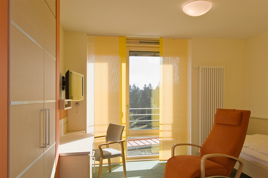 Patientenzimmer im Rehazentrum Oberharz Patientenzimmer im Rehazentrum Oberharz