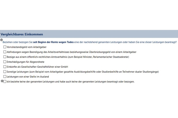 Screenshot: Optimierung R0660 - Anlage zum Antrag auf Hinterbliebenenrente / Erziehungsrente Screenshot: Optimierung R0660 - Anlage zum Antrag auf Hinterbliebenenrente / Erziehungsrente