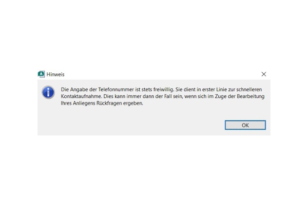 Hinweis: Die Angabe der Telefonnummer ist stets freiwillig. Hinweis: Die Angabe der Telefonnummer ist stets freiwillig.