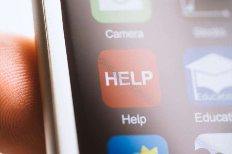 Das Bild zeigt den Ausschnitt eines Handy-Bildschirms mit Apps. Das Bild zeigt den Ausschnitt eines Handy-Bildschirms mit Apps.