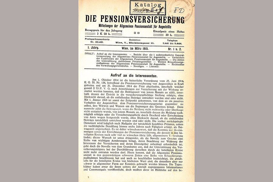 Die Pensionsversicherung (Wien,1915) Die Pensionsversicherung (Wien,1915)
