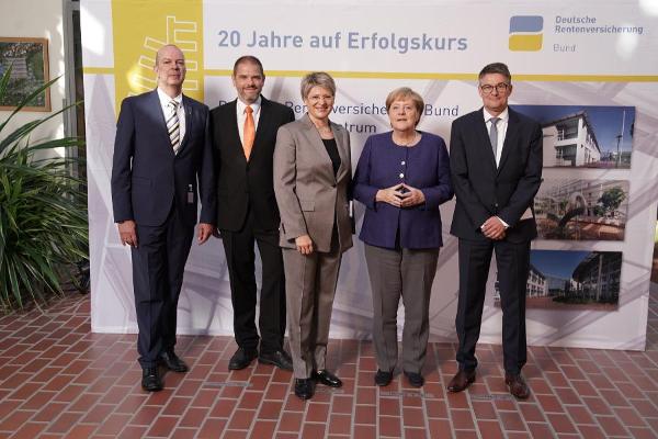 20 Jahre Deutsche Rentenversicherung in Stralsund - Festakt mit Bundeskanzlerin Angela Merkel