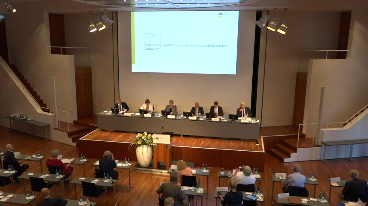 Screenshot aus der Vertreterversammlung am 21.06.2022 in Freiburg