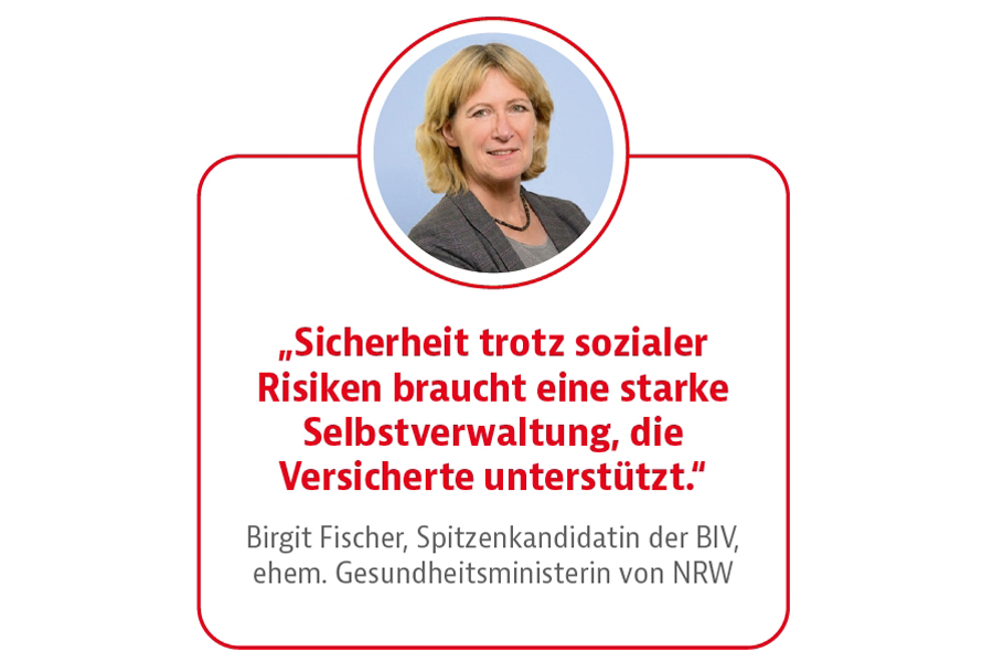 Birgit Fischer, Spitzenkandidatin der BIV, ehem. Gesundheitsministerin von NRW