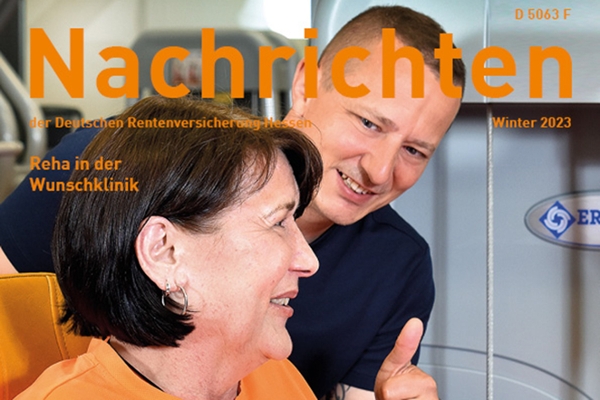 Titelbild nachrichten der Deutschen Rentenversicherung Hessen Ausgabe Winter 2022