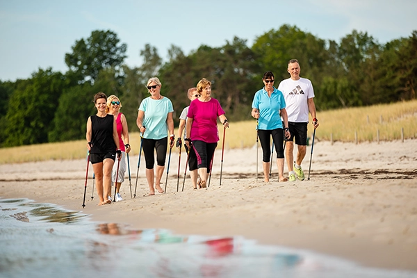 Nordic Walking am Ostseestrand Nordic Walking am Ostseestrand