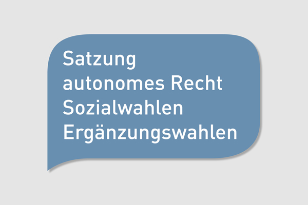 Teaserbild Satzung, autonomes Recht, Sozial- und Ergänzungswahlen