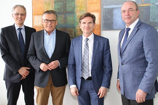 Dr. Dieter Starke, Uwe Polkaehn, Dr. Heiner Garg, Edgar Wonneberger (v. l.)