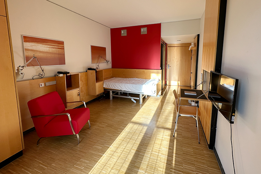 Patientenzimmer in der Mühlenbergklinik in Bad Malente-Gremsmühlen Patientenzimmer in der Mühlenbergklinik in Bad Malente-Gremsmühlen