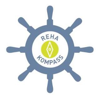Ein Steuerrad ist mit Schriftzügen versehen, die das Angebot des Rehakompasses darstellen sollen. Ein Steuerrad ist mit Schriftzügen versehen, die das Angebot des Rehakompasses darstellen sollen.