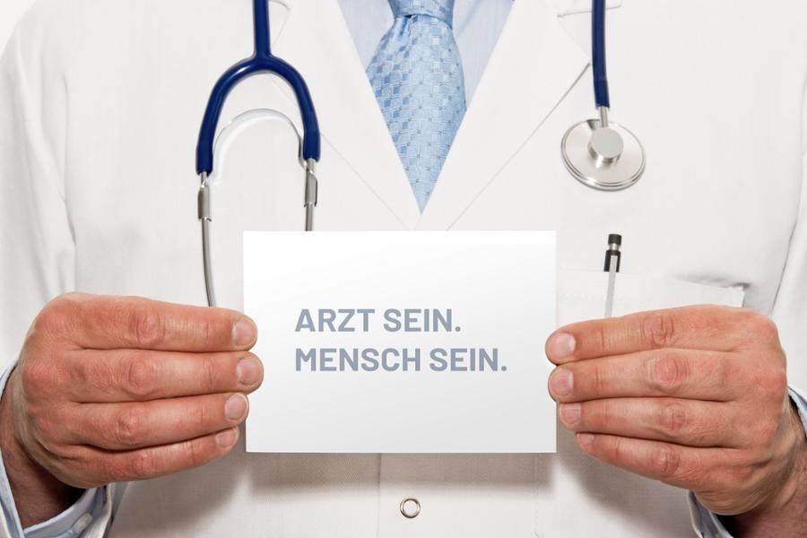 Abbildung der der Startseiten des Internetangebotes Arzt sein - Mensch sein Abbildung der der Startseiten des Internetangebotes Arzt sein - Mensch sein