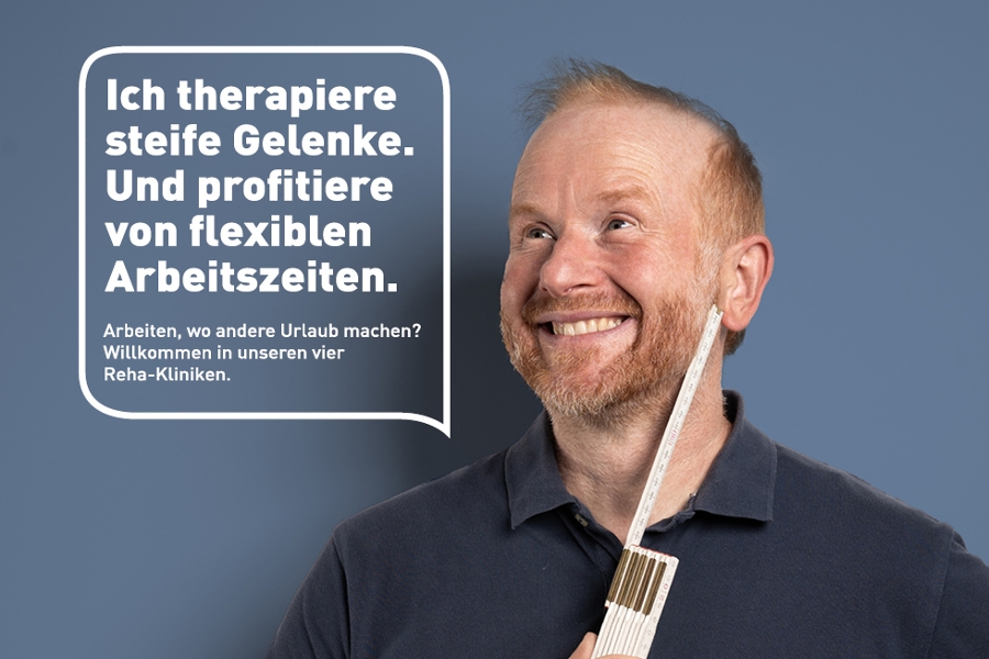 Martin, Arbeitspädagoge in einer unserer Reha-Kliniken Martin, Arbeitspädagoge in einer unserer Reha-Kliniken