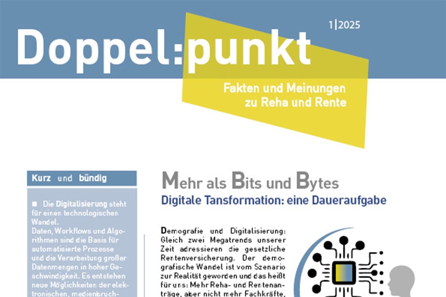 Kopfgrafik der aktuellen Ausgabe des Magazins Doppelpunkt Kopfgrafik der aktuellen Ausgabe des Magazins Doppelpunkt