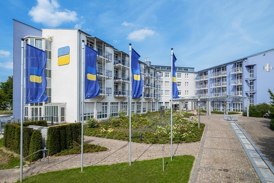 Außenansicht der Klinik Münsterland Außenansicht der Klinik Münsterland