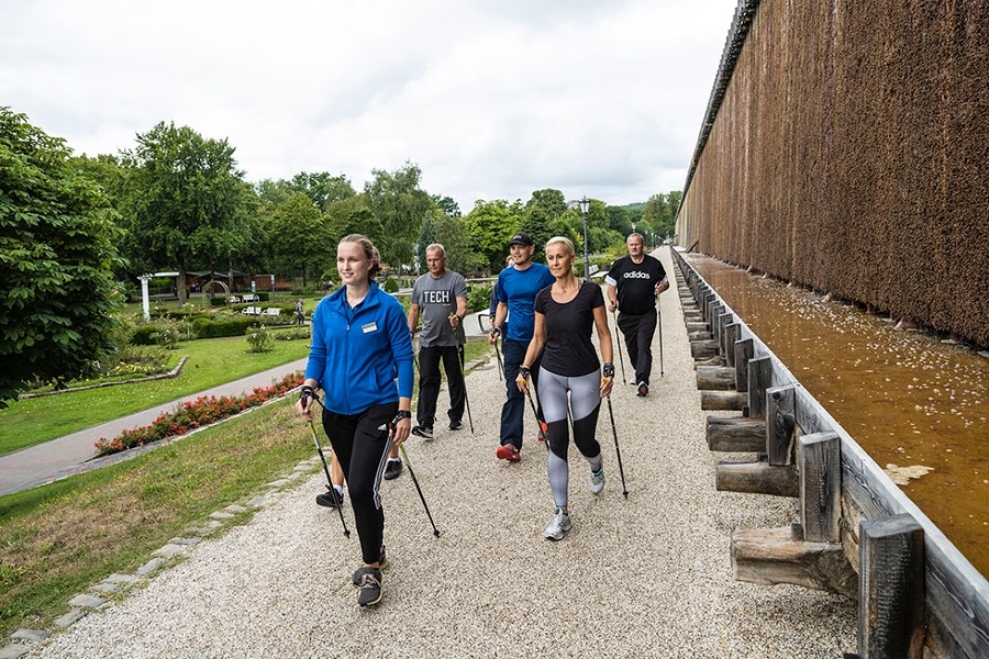 Nordic-Walking rund um die Klinik Münsterland und an den Salinen vorbei Nordic-Walking rund um die Klinik Münsterland und an den Salinen vorbei