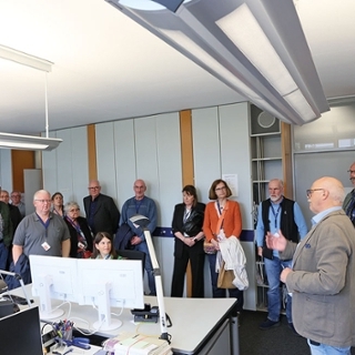 Gruppe von Versichertenältesten in einem Büro in der DRV Westfalen Gruppe von Versichertenältesten in einem Büro in der DRV Westfalen