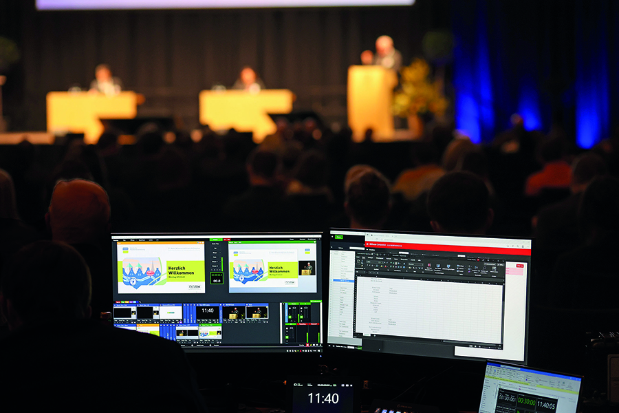 Die Firma erlesen.TV sorgte für eine reibungslose technische Umsetzung des anspruchsvollen Hybrid-Formates. Die Firma erlesen.TV sorgte für eine reibungslose technische Umsetzung des anspruchsvollen Hybrid-Formates.