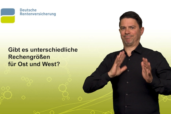 Screenshot aus dem Gebärdensprachvideo Gibt es unterschiedliche Rechengrößen für Ost und West? Screenshot aus dem Gebärdensprachvideo Gibt es unterschiedliche Rechengrößen für Ost und West?